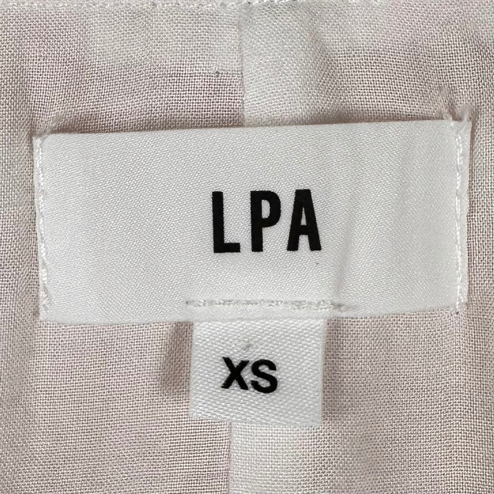 LPA Pink Gingham Mini‎ Dress Size XS Boho Indie Puff Sleeve Casual Cottagecore - Picture 5 of 10